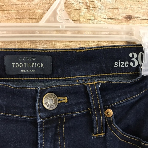 J. Crew Toothpick Dark Wash Jeans - Picture 7 of 10